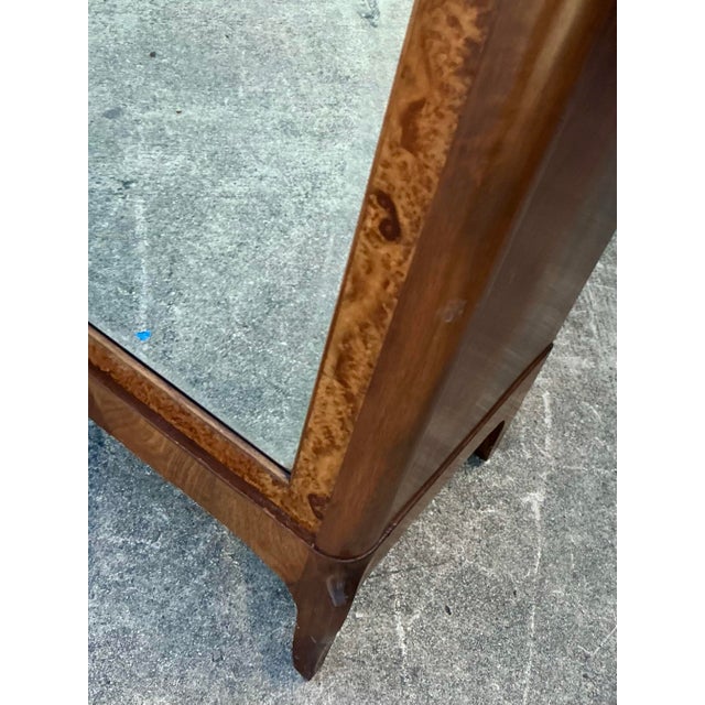 Brown Vintage French Empire Mahogany Mirrored Armoire For Sale - Image 8 of 12