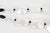 Plastic Angela Caputi Pearlized White and Black Resin Necklace For Sale - Image 7 of 8
