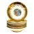 Mid 20th Century 22 Carat Crest-O-Gold Sauce Bowls by Sabin - Set of 7 For Sale