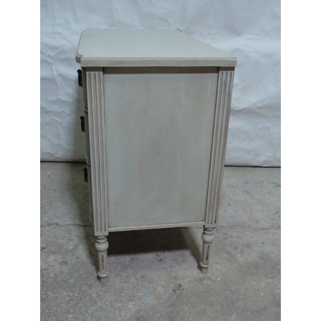 Wood Chest of Drawers Swedish Gustavian Style Unique For Sale - Image 7 of 12