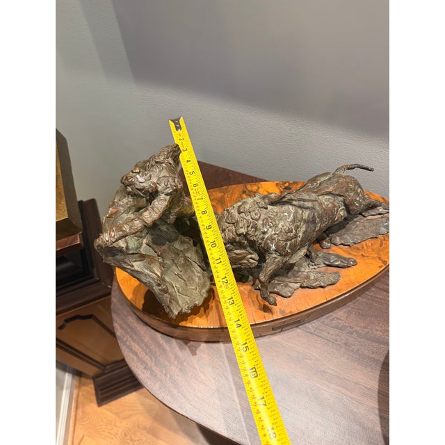 Jorge De La Peña Signed Patinated Bronze Bullfight Sculpture, 1980 For Sale In Atlanta - Image 6 of 7