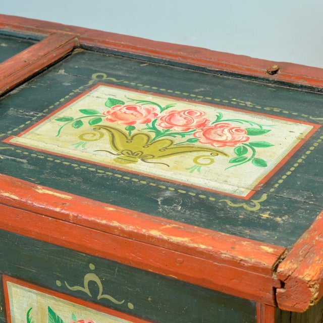 Folk Art Bridal Chest, 1795 For Sale - Image 12 of 16