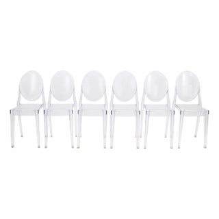 Philippe Starck "Louis Ghost" Chairs, 6 For Sale