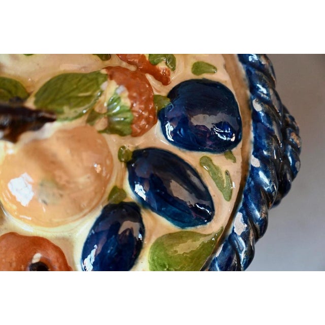 Vintage Soufflenheim Trompe LOeil Terracotta Covered Pot, 1920s For Sale - Image 6 of 14