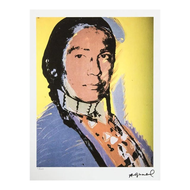 After Andy Warhol, the American Indian, 1980s, Lithograph For Sale