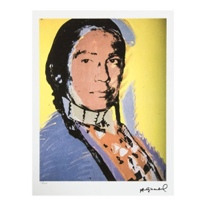 After Andy Warhol, the American Indian, 1980s, Lithograph