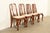 Queen Anne Henkel Harris Queen Anne Solid Cherry Wood Dining Chairs | Set of Four For Sale - Image 3 of 15