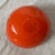Alfredo Barbini Vintage 1950s Alfredo Barbini Murano Glass Bowl Vibrant Orange With Gold Flecks - 3 LBS For Sale - Image 4 of 5