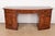 A stately antique Georgian or Chippendale style bow front sideboard or credenza England, Circa 1820 Gorgeous flame...