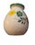 Bright and lovely vintage Bitossi vase by Aldo Londi. Features incised flowers and foliage on a off-white background with...