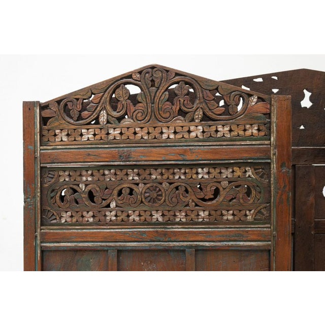 20th Century creen in Teak Wood For Sale - Image 12 of 15