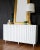 2020s White Rippled Lacquer Cabinet For Sale - Image 5 of 6