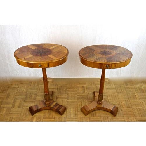 19th Century Biedermeier Side Tables, 1830s, Set of 2 For Sale - Image 12 of 18