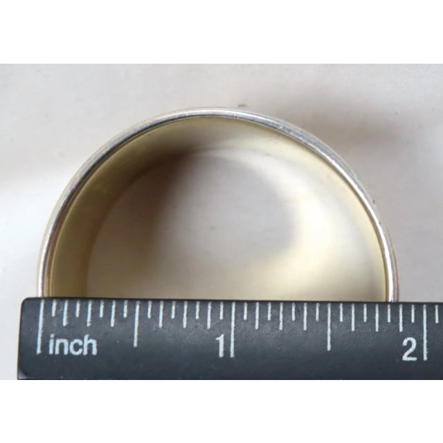 Antique Sterling Silver Enamel Napkin Ring by David Andersen of Oslo Norway For Sale - Image 12 of 13