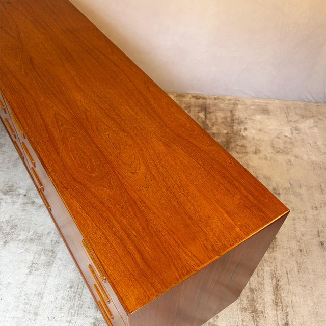 Danish Modern Teak Eight-Drawer Sideboard, 1960s For Sale - Image 11 of 12