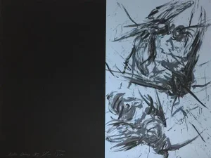 1991 "Killer Cicada" Minimalist Abstract Silkscreen by James Drake