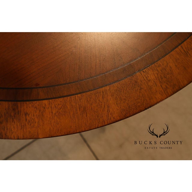 Ethan Allen Townhouse Collection Round Pedestal Side Table For Sale - Image 16 of 18