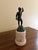 Early 20th Century Grand Tour Style Classical Figure in Brass on Marble Base, Neoclassical Sculpture For Sale - Image 5 of 9