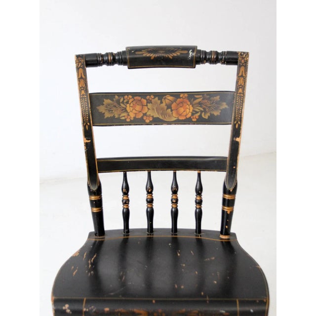 Vintage Hitchcock Stencil Chair For Sale - Image 6 of 12