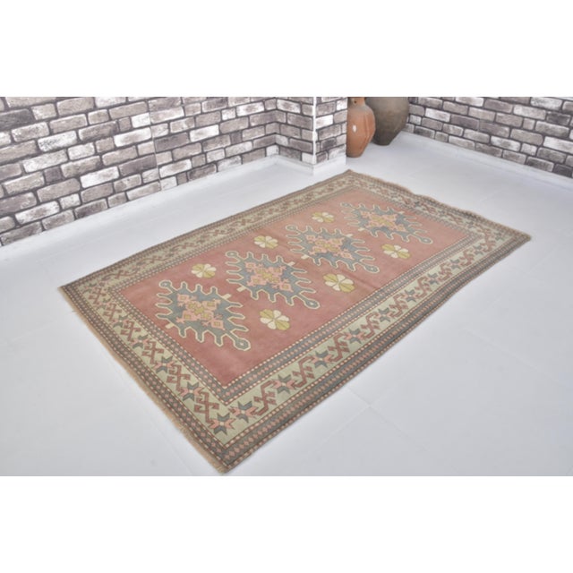 1960s 1960s Oushak Anatolian Kurdish Carpet For Sale - Image 5 of 10