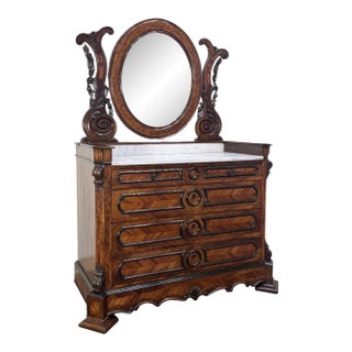 French Napoleon III Period Rosewood Commode ~ Vanity ~ Washstand For Sale