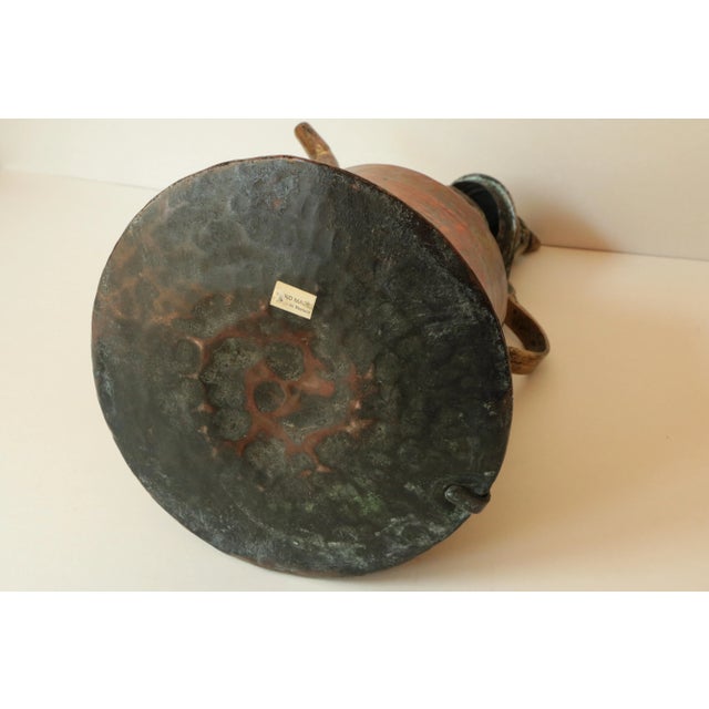Late 19th Century Antique Turkish Copper & Brass Kettle For Sale - Image 5 of 7