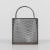 Metal Gio Ponti Style Expanded Metal Shopping Bag For Sale - Image 7 of 9