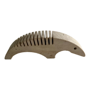 1970s Vintage Fratelli Mannelli for Raymor Travertine Anteater Sculpture Italy