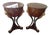 Late 19th Century Vintage Empire Half Globe Side Tables- A Pair For Sale