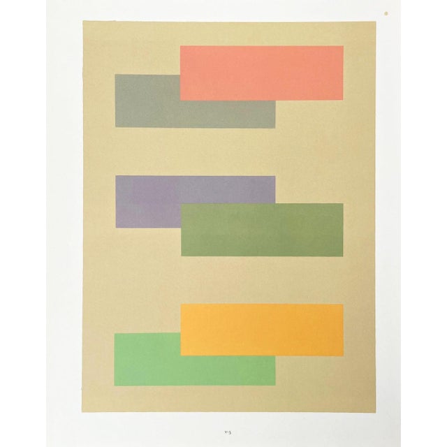 Artist: Josef Albers Country: Germany – USA Title: Plate V-5 Paper Size: 13.50 x 10.50 inches on Munken Print Cream...