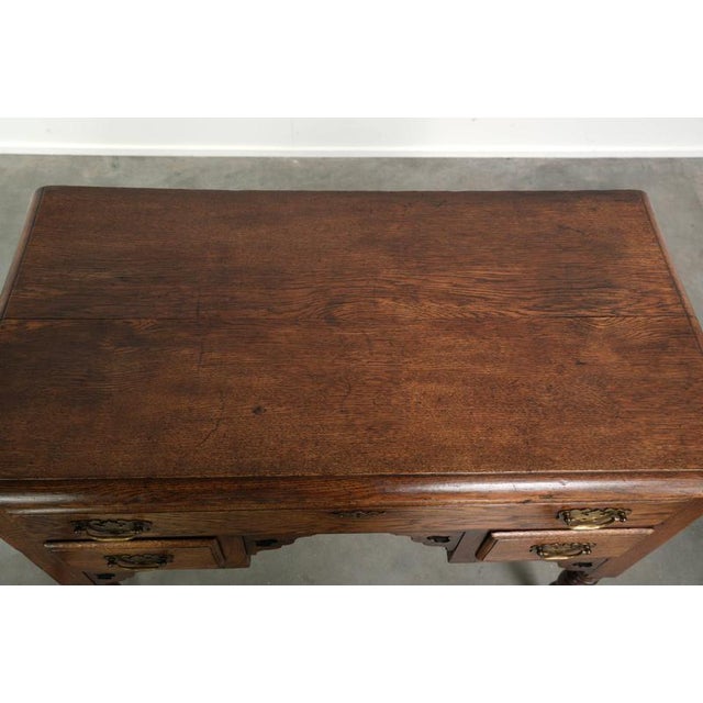 Wood 18th Century English Oak Lowboy For Sale - Image 7 of 13