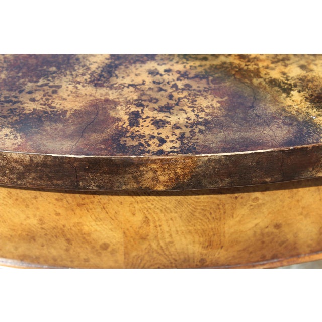 Maitland-Smith Silver Gilt Lion Table With a Faux Tortoiseshell Top For Sale - Image 13 of 18