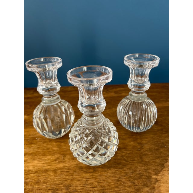 1960s Tozai Crystal Candleholders- Set of 3 For Sale - Image 12 of 12
