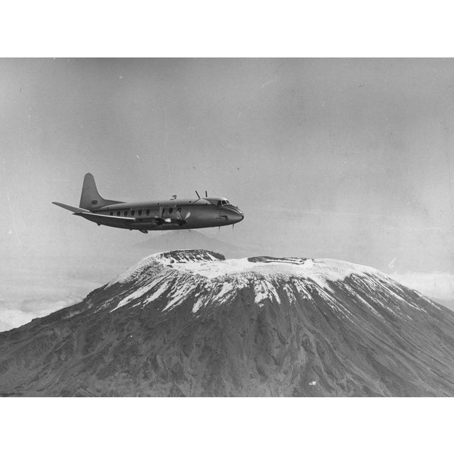 Watch That Mountain 27th June 1950: The Vickers Viscount airplane undergoing high altitude trials over Mount Kilimanjaro...