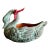 Vintage 1991 Terra Cotta Swan Planter Dish For Sale