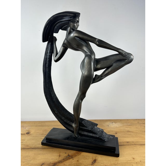 The Dancer with Drapery Figure by Alexsander Danel, 1990 For Sale - Image 9 of 14