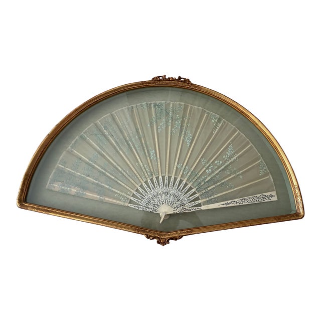 Antique Hand-Painted Ladies Fan Late 19th Century For Sale
