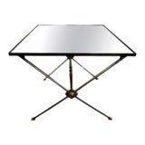 1940's French Neoclassical Style Brass Side Table For Sale