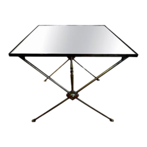 1940's French Neoclassical Style Brass Side Table