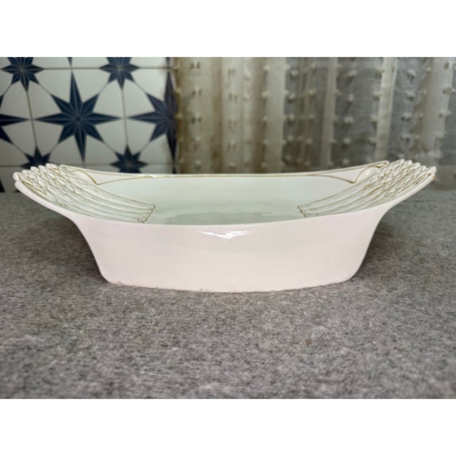 Antique Austria Art Nouveau Porcelain Asparagus Serving Dish Platter For Sale In Chicago - Image 6 of 11