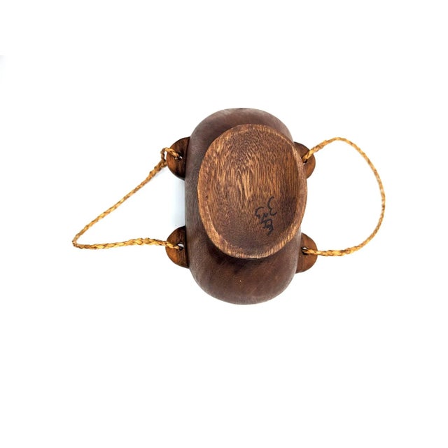 Vintage Artisan Crafted Wood Turkana Bowl From Kenya For Sale - Image 11 of 11