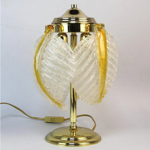 Murano Crystal Table Lamp, in Very Good conditions. Designed 1970 to 1979 European Plug (up to 250V).The wiring of this...
