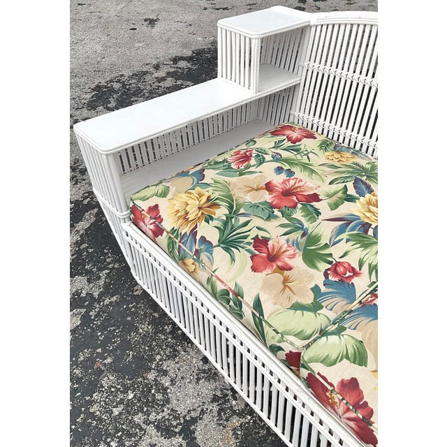 Vintage Coastal Stick Rattan Sofa After Bielecky Brothers For Sale - Image 10 of 12