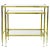 Two Italian Modern Brass and Glass Nesting Tables For Sale