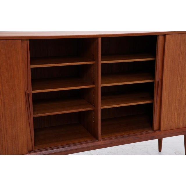 Vintage Teak Highboard by Omann Jun, 1960s For Sale - Image 13 of 18