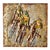 Late 20th Century Original Sculptural Metal Wall Art Piece Depicting Racing Bicyclists For Sale