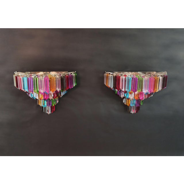 Vintage Murano Wall Sconces, 1990, Set of 2 For Sale - Image 4 of 18