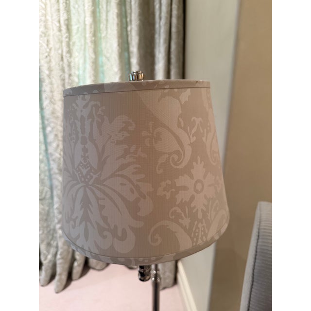 Modern Modern Chapman Polished-Metal Swivel Arc Floor/Reading Lamp - Pair For Sale - Image 3 of 10
