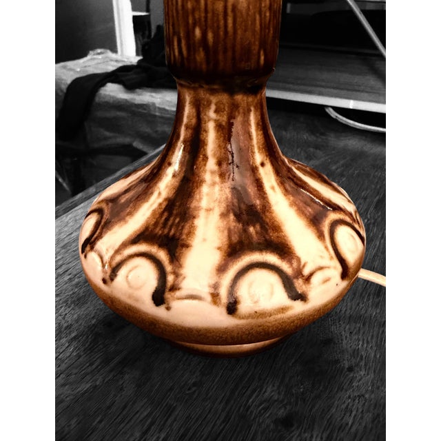 Vintage Danish Stoneware Table Lamp from Søholm For Sale - Image 4 of 6