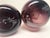 Glass Art Glass Eggplant Oil Lamps a Pair Signed For Sale - Image 7 of 7